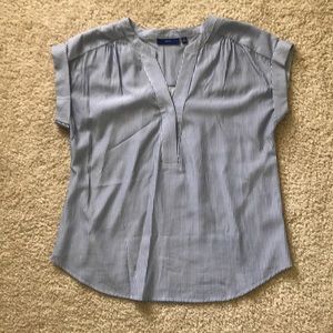 Apt. 9 Stripped Blouse w/cuff sleeves